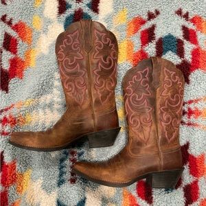 Ariat Women’s Cowboy Boots, Square Toe, Size 8, EUC